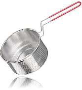 Tenta Kitchen 18/8(304)Stainless Steel Large Fine Mesh Strainer Micro-Perforated Flat Buttom Cola...