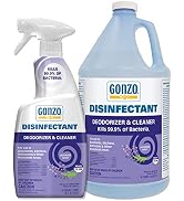 Gonzo Natural Magic Disinfectant Spray & Multipurpose Cleaner - Lavender Value Pack 24 oz. and 12...