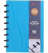 Eagle Discbound Notebook, Customizable Notebook, Junior Size, Poly Cover, 60 Sheets Ruled /Lined ...