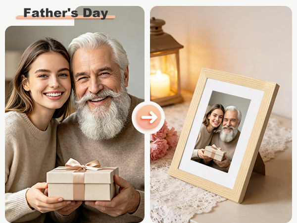 KINLINK Solid Wood Picture Frame is the perfect choice as a Day gift for your loved