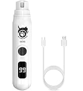 MEPEREZ an All-in-one Dog Nail Trimmer with Low Noise Design, Rechargeable, Cordless Electric Qui...