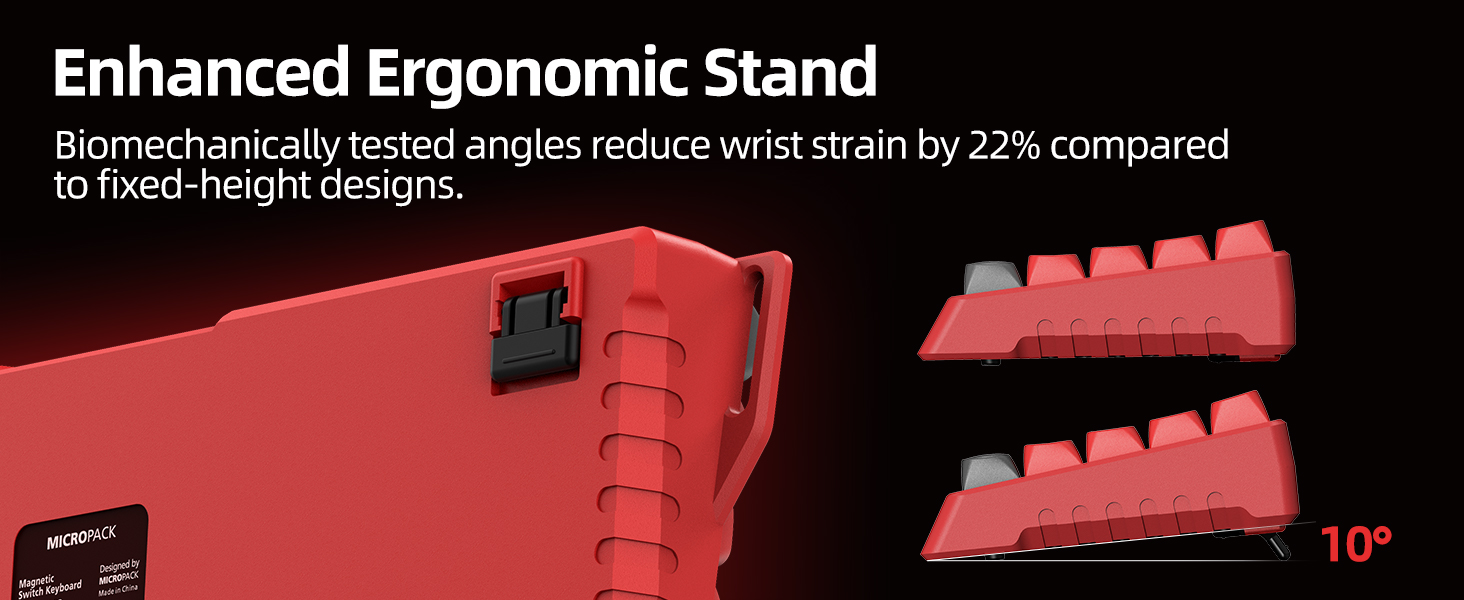 ergonomic stand keyboard wired