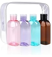 Cosywell Travel Size Containers Travel Shampoo Bottles 4pcs 3.4oz TSA Approved Travel Containers ...