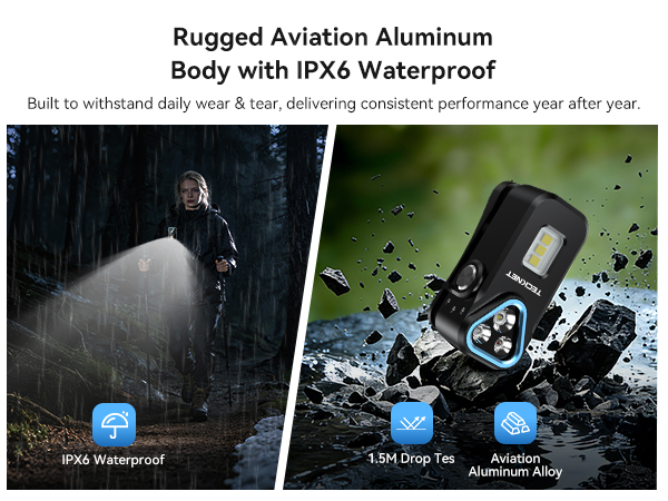 edc flashlight rechargeable