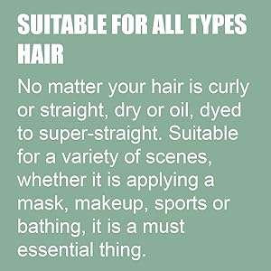 suitable for all types hair towel