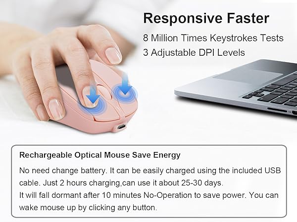 ergonomic mouse silent mouse pc mouse quiet mouse wireless optical mouse bluetooth mouse for tablet