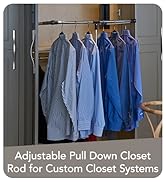 Shop adjustable pull down closet rod