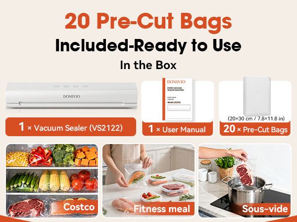 Complete Starter Kit with 20 Vacuum Bags