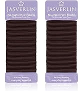 JASVERLIN Dark Brown Thin Small Elastic Hair Ties, 2mm Hair Bands Accessories for Girls Women Kid...