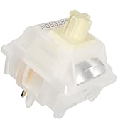 kutethy GATERON Milky Yellow Pro V3 Pre-Lubed Tactile 5 Pin Keyboard Switches for All MX Mechanic...