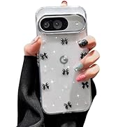 EYZUTAK Case for Google Pixel 9/9 Pro/10/10 Pro, Bling Glitter 3D Bowknot Phone Case Cute Sparkly...