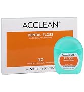 Acclean Dental Floss, Nylon, Waxed, 12 Yards, Mint Flavor, Patient Size, 72 Count