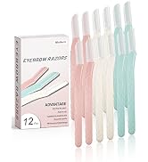 Eyebrow Razor for Women, 12 Pcs Dermaplaning Tool for Face Professional With Microblades, Face Ra...