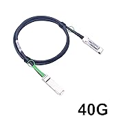 0G QSFP+ DAC Twinax Cable, 40GBASE-CR4 Passive Direct Attach Copper Cable, 3m(10ft)