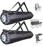 MYSUPOT 43"x9" (L- 2 Packs) Heavy Duty Camping Chair Replacement Bag. For Lawn, Beach, Portable, ...