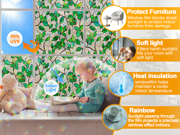 Rainbow window film