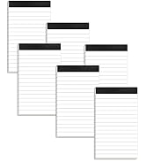 6 Pack Small Notepads Refills Memo Pads 3 x 5 Inch Lined Writing Note Pads with 30 Sheets Note Pa...