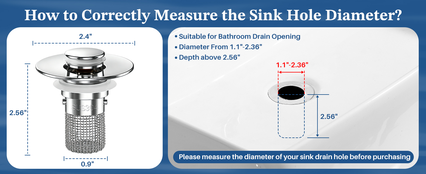 universal sink drain stopper