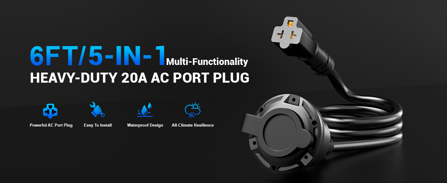 20A 125V AC Port Plug