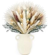 Dried Pampas Grass Decoration, Dried Flower Bouquet,100 Stems Contains Reed Grass and Rabbit Tail...