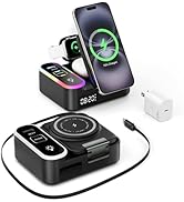 8-in-1 Charging Station 65W, 15W Magnetic Wireless Charger with Retractable Cable, 30W USB C Fast...