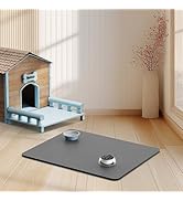 ZLR Dog Food Mat for Water Bowl - Absorbent Pet Feeding Mat for Floor Waterproof - Silicone Cat F...