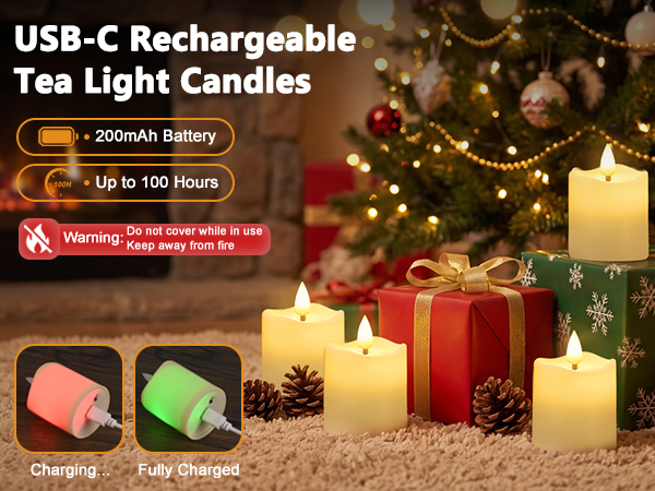 rechargeable tea lights