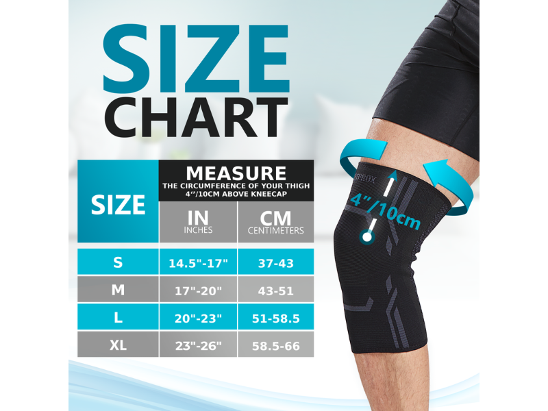 Bodyprox Knee Compression Sleeve for Men and Women
