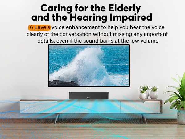 sound bar for elderly