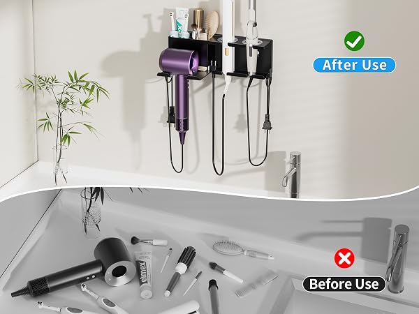 hair straightener organizer