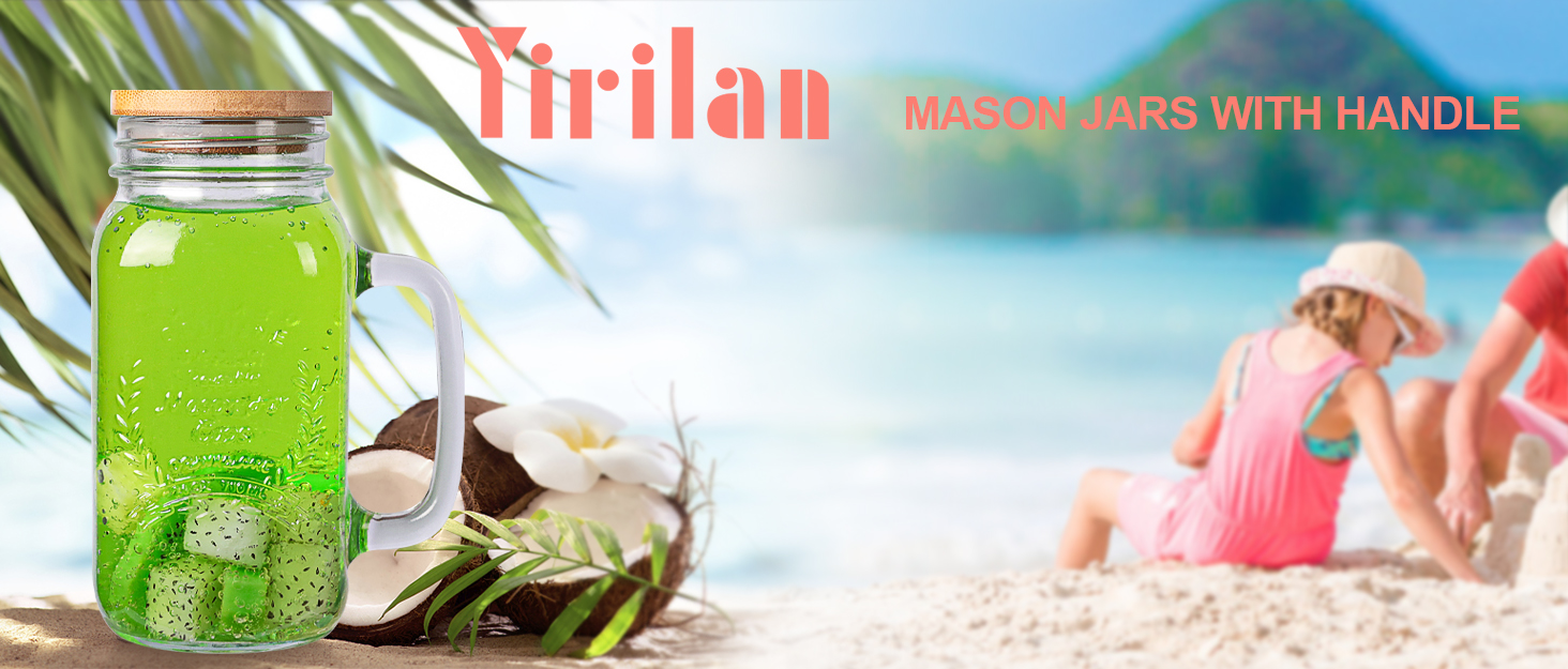 mason jars with handle