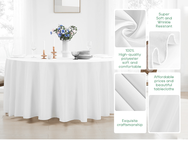 white round tablecloths