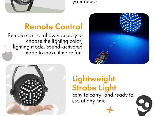 halloween wireless strobe light