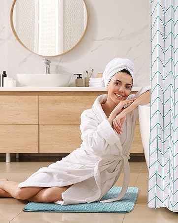 Super Water Absorption Bath Rugs & Shower Curtain