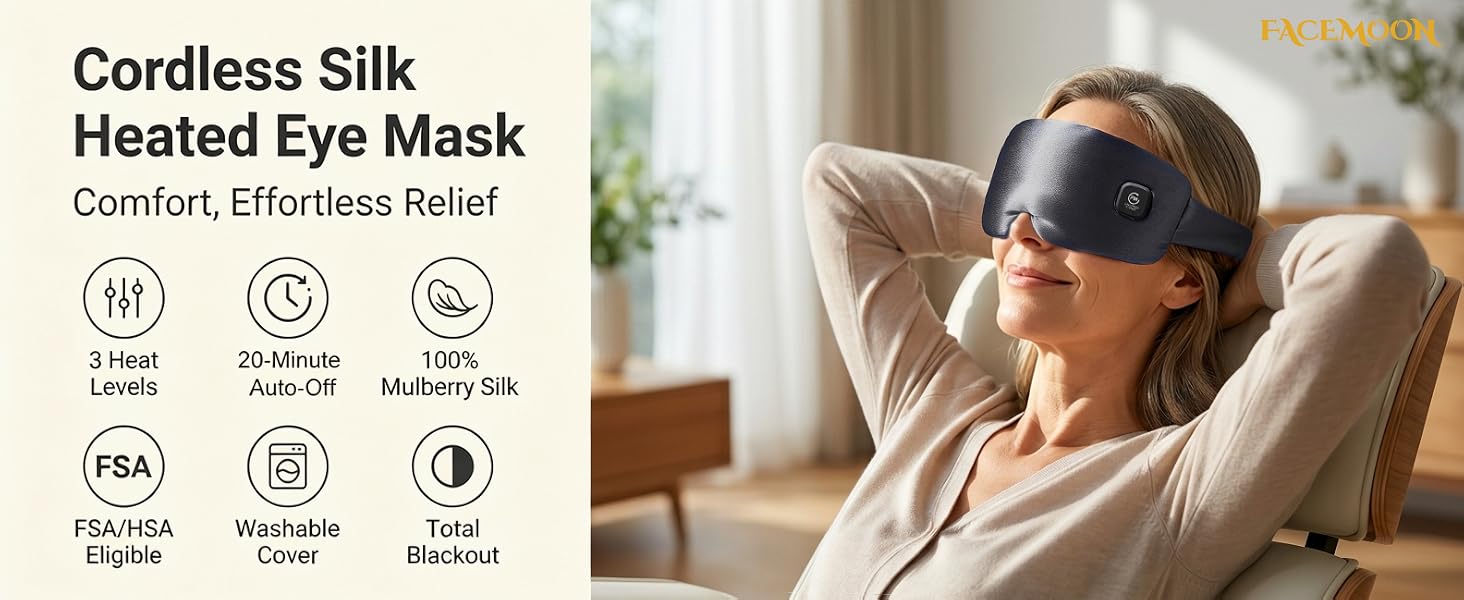 Silk Heated Eye Mask Cordless