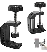 YEAZHEN 2Pcs Universal C Clamp, Heavy Duty Sturdy 1/4 and 3/8 Thread Hole for Tables Desk Mount, ...