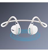 IHAO Open Ear Air Conduction Headset Wireless Bluetooth Sport Headphones with Mic Earphone Lightw...