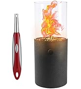 KOMAN Portable Tabletop Fire Pit,Small Tabletop Fire Bowl,Mini Fire Pit for Table, Coffee Table F...