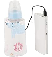Bottle Warmer Bag, Bottle Warmer Case Milk Warmer, Portable Cooler Bag with USB Charging Port for...