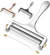 TOPULORS Wire Cheese Slicer Stainless Steel Handheld Cheese Cutter for Mozzarella, Cheddar, Gruye...