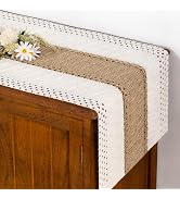 Socomi Boho Table Runner Spring Easter Farmhouse Rustic Macrame Seasonal Long Woven Cotton Linen ...