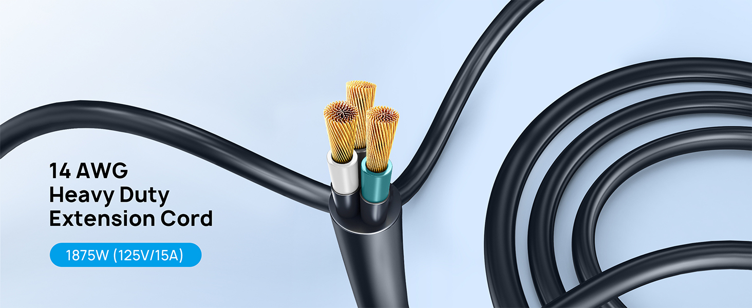 flat plug extension cord