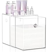 Delamu Clean Skin Club Face Towels Holder, Stackable Acrylic Organizer Compatible with Clean Skin...