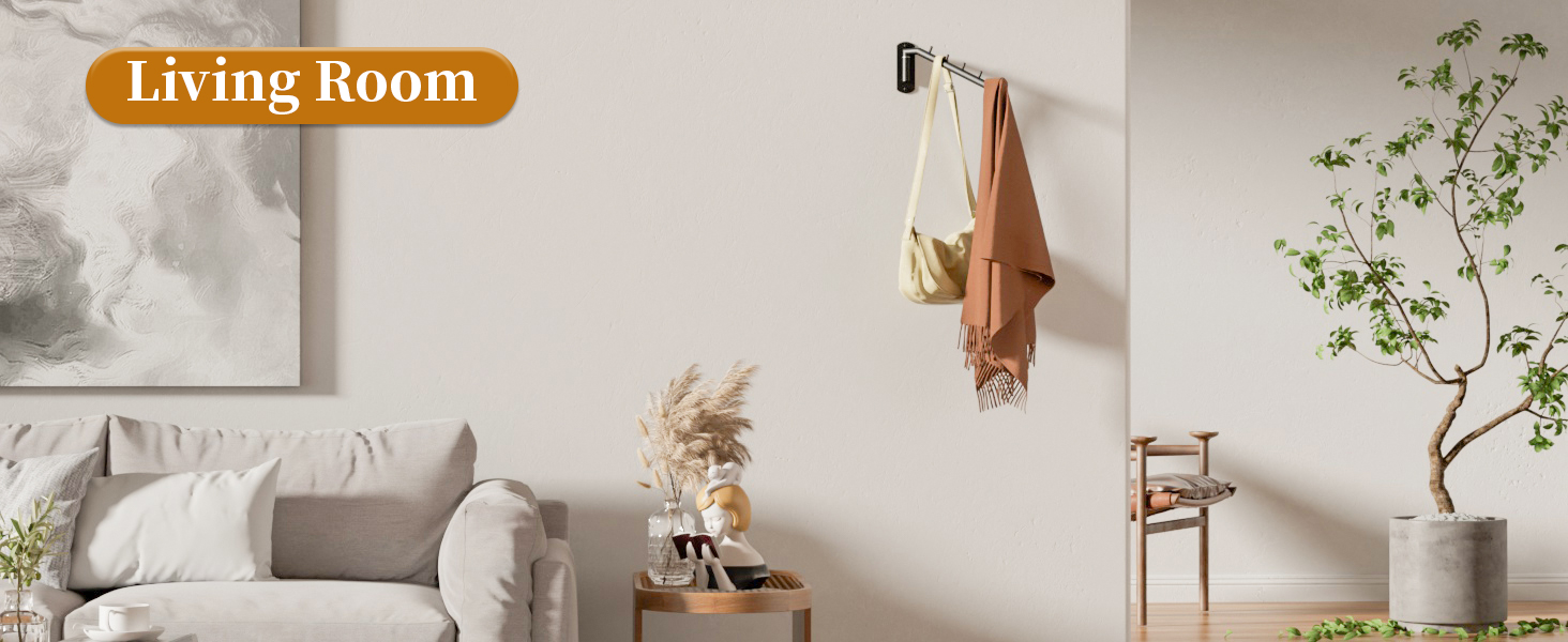 wall mount clothing rack