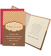 Ogeby Poem Father-in-law Fathers Day Card, Happy Father's Day Card from Son-in-Law Daughter-in-La...
