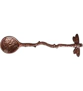 Retro Dragonfly Stainless Steel Coffee Spoon, Dessert Teaspoon, Creative Kitchen Gadget (Red Bronze)