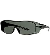 3M Safety Eyeglass Protectors with Scratch Resistant Lens, Tinted Gray Safety Glasses, Gray Lens,...