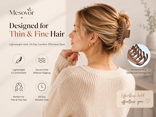 Claw Clips for Thin Fine Hair