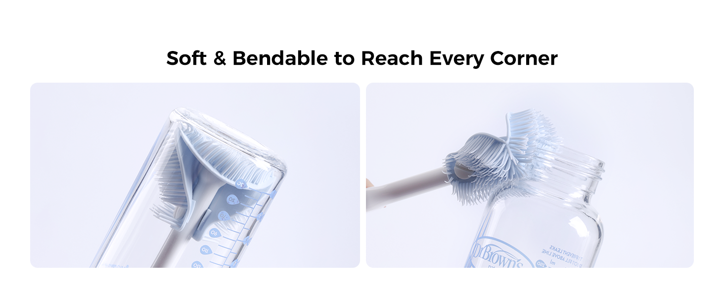 Soft & Bendable to Reach Every Corner