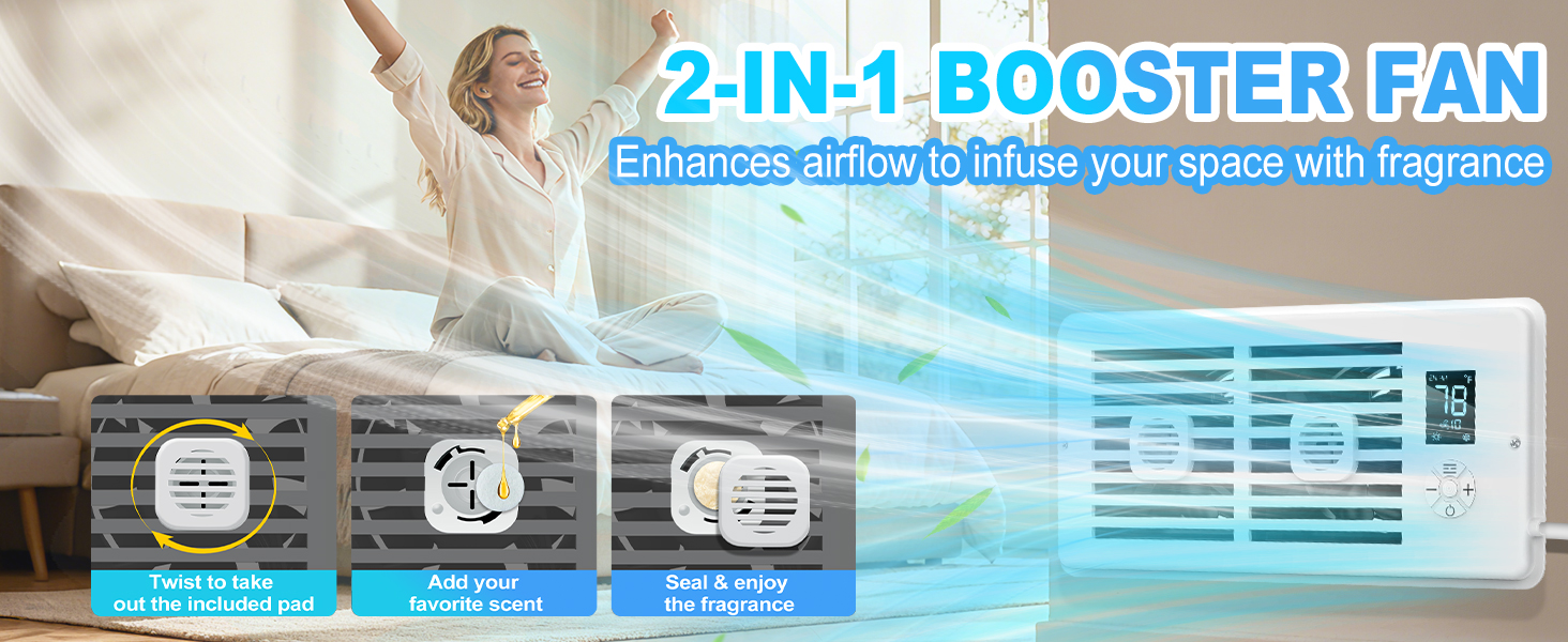 air vent booster fan